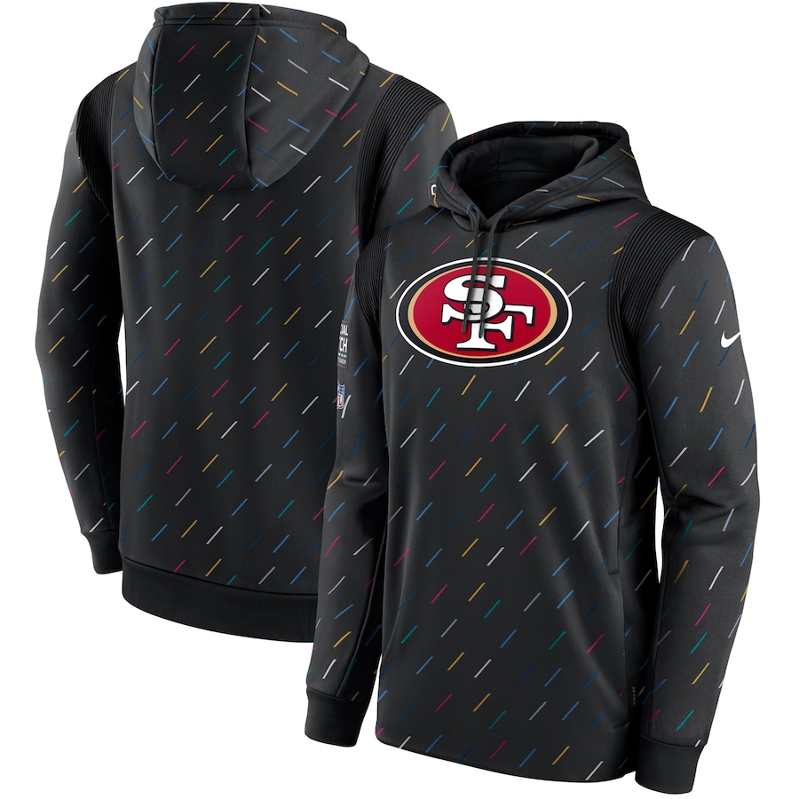 Women NFL San Francisco 49ers 2025 Nike black hoodie